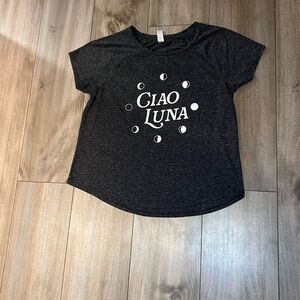 Stars Above Black 'Ciao Luna' Graphic Tee